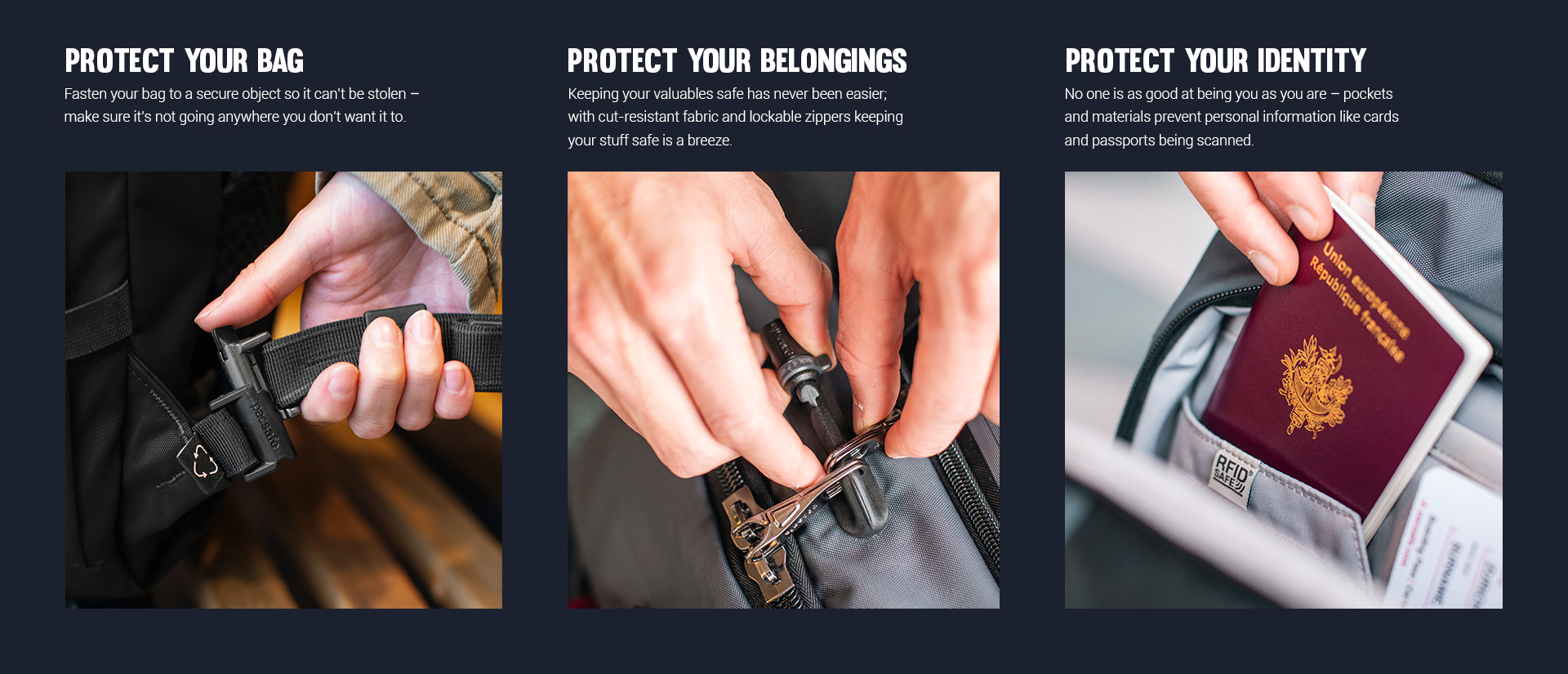 Pacsafe® EXP45 anti-theft carry-on travel pack