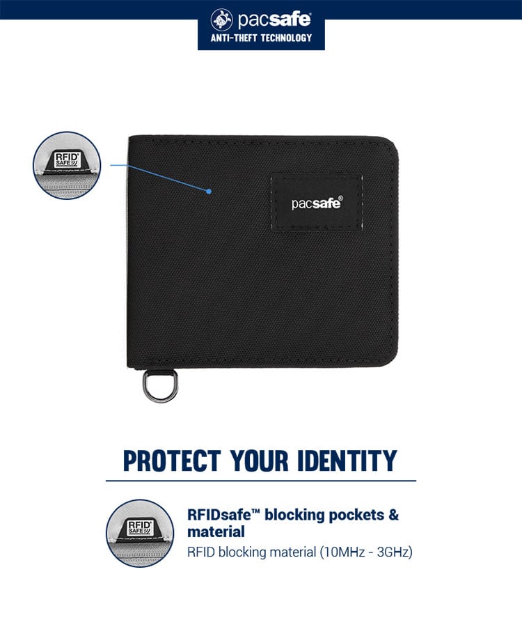 RFIDsafe RFID blocking bifold wallet  Pacsafe® - Pacsafe – Official APAC  Store