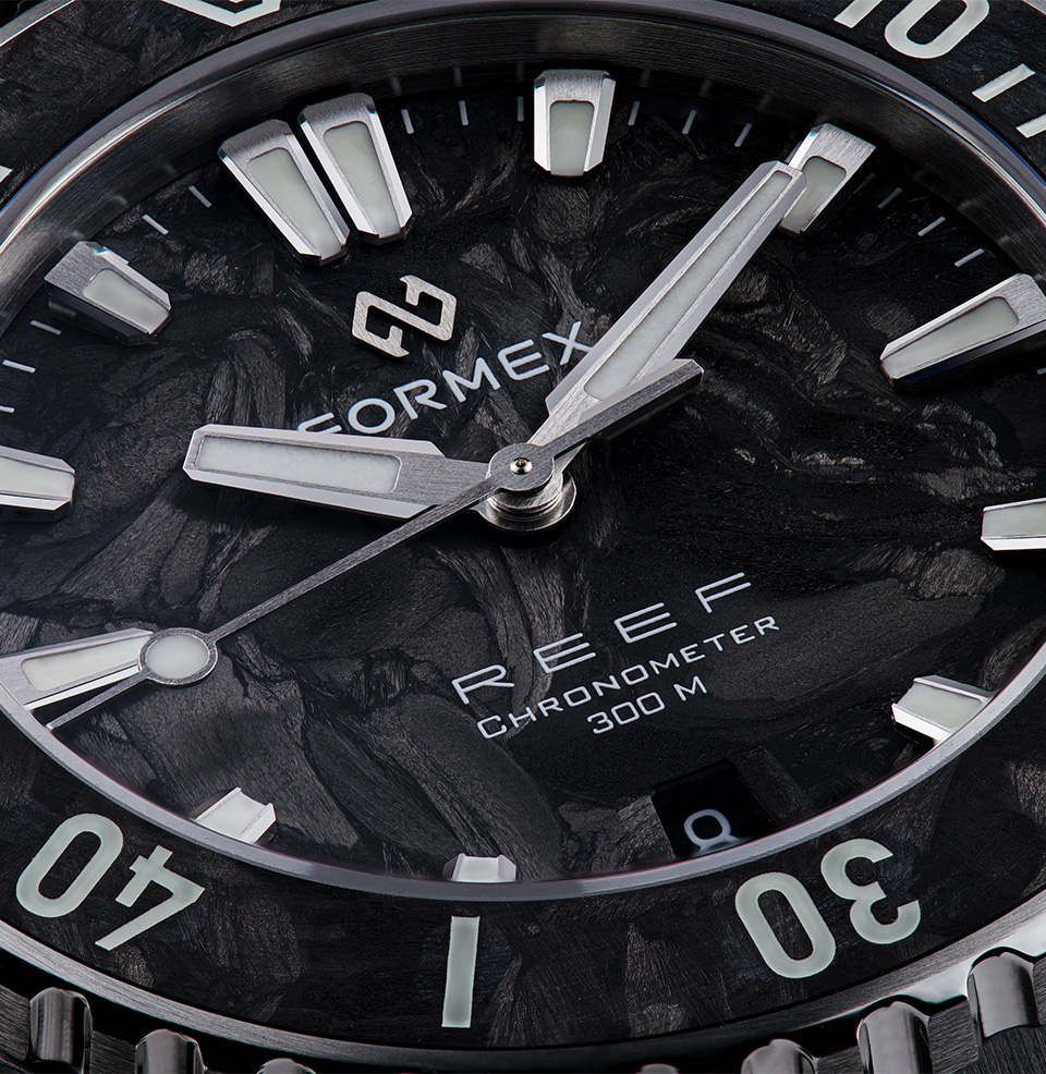 Formex Reef 39.5mm Forged Carbon Chronometer Watch - Preorder Forged Carbon