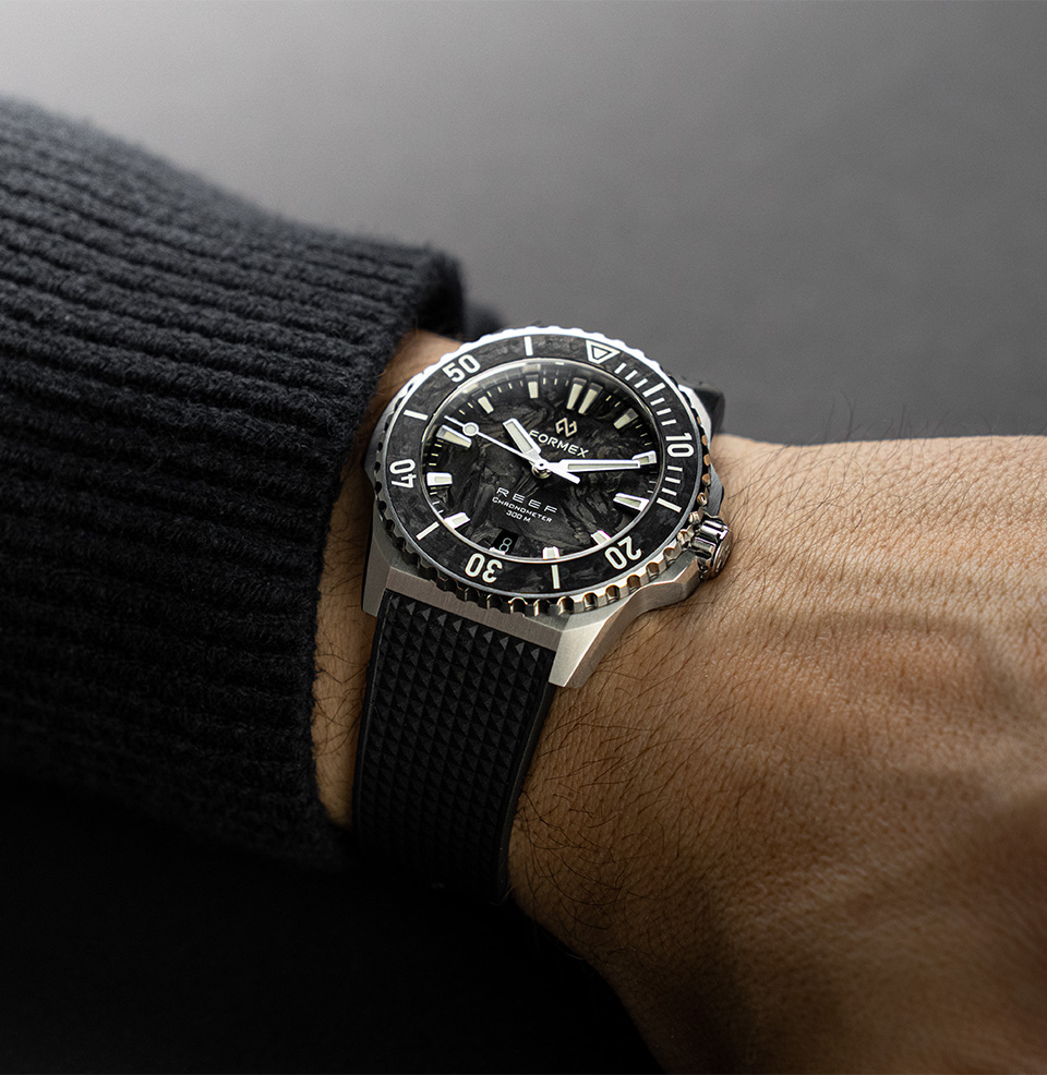 Formex Reef 39.5mm Forged Carbon Chronometer Watch - Preorder 39.5mm Stainless Steel Case