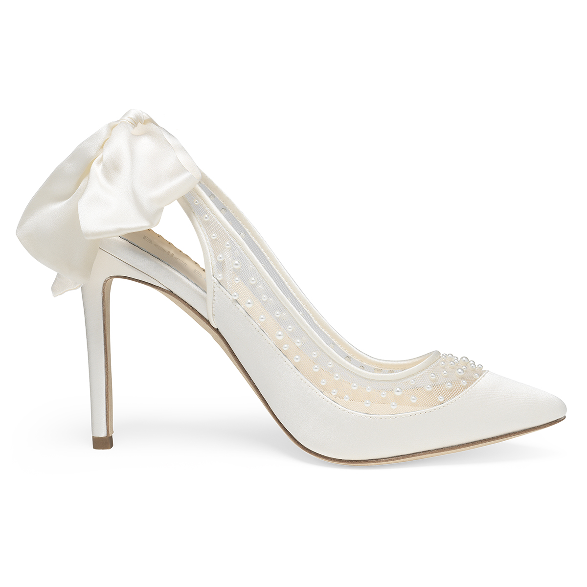 Gabrielle Bridal Shoes With Pearls - Slingback Pumps – Bella Belle Shoes