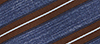JZ Richards Solo Stripe Tie, Big & Tall - Navy/Brown