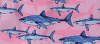 Westport Lifestyle Compo Shark Print Stretch Swim Trunk, Big & Tall - Pink