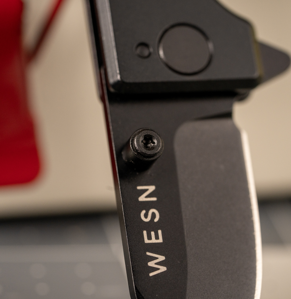The WESN Microblade Removable Titanium Thumb Stud