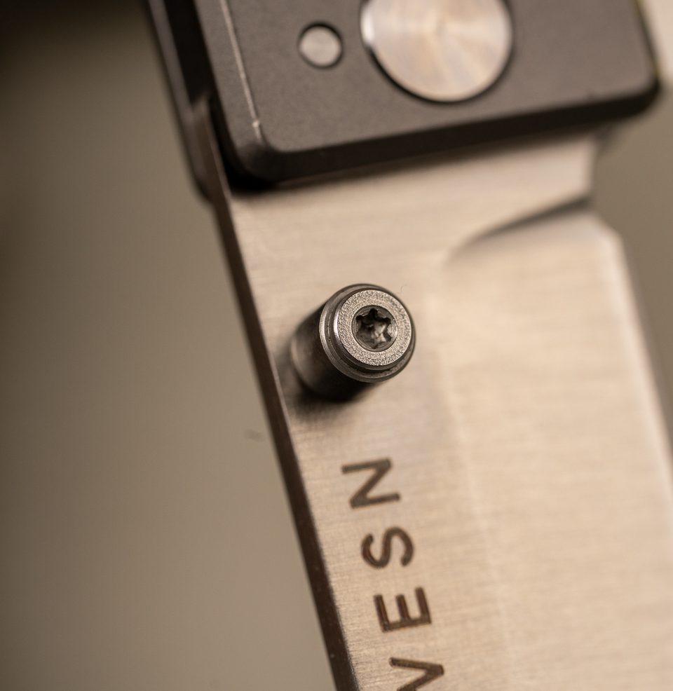 The WESN Microblade Removable Titanium Thumb Stud