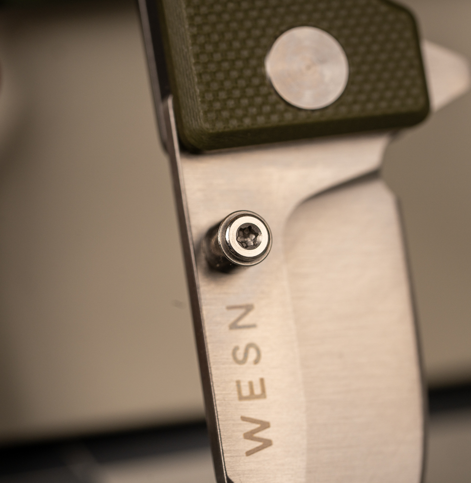 The WESN Microblade Removable Titanium Thumb Stud