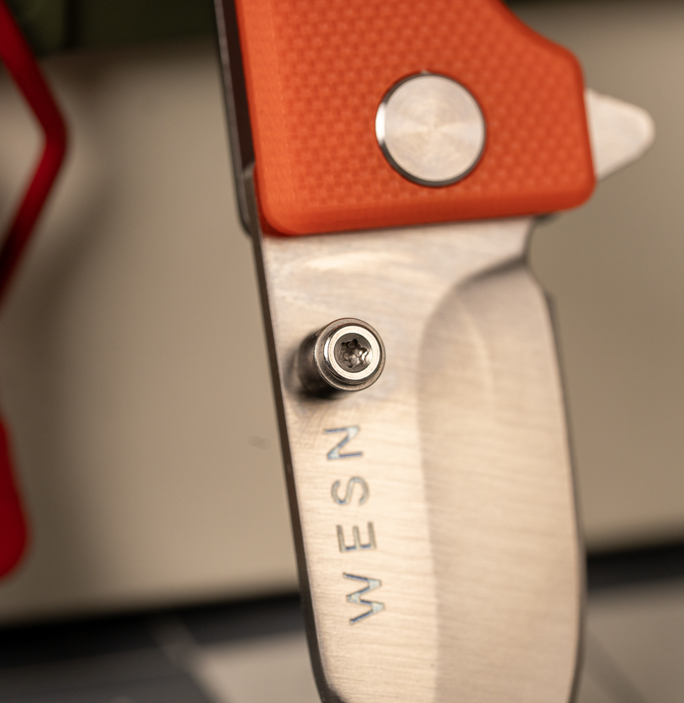 The WESN Microblade Removable Titanium Thumb Stud