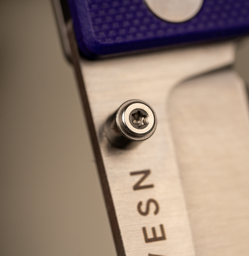 The WESN Microblade Removable Titanium Thumb Stud