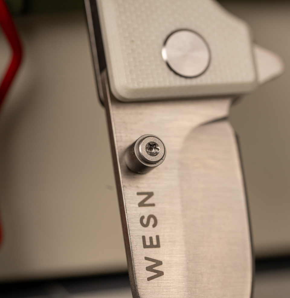The WESN Microblade Removable Titanium Thumb Stud