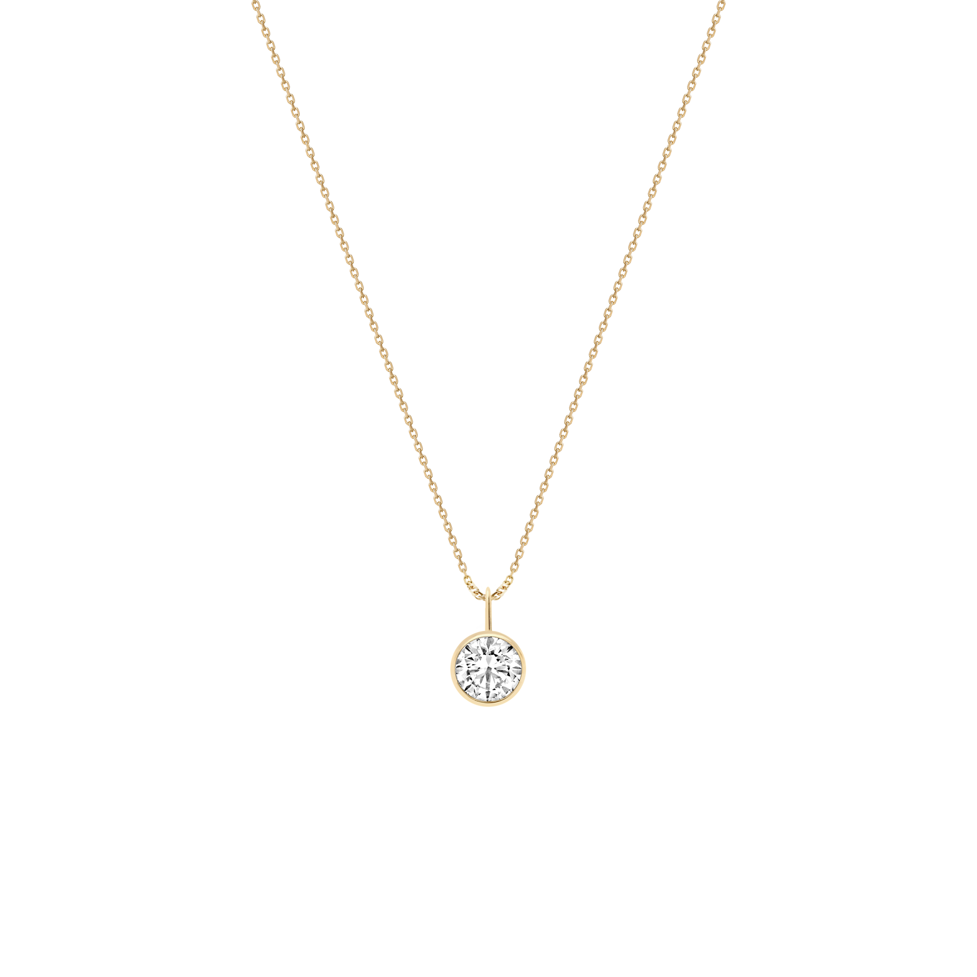 Lab-Grown Diamond Solo V Necklace Add-On | idyl