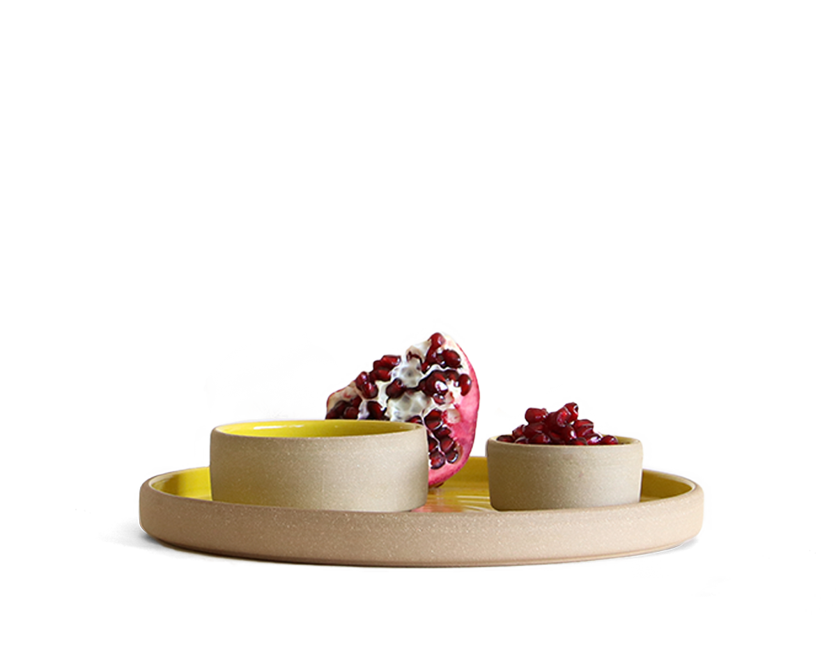 Yellow Serving Set Jono Pandolfi Designs