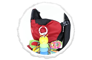 pockets galore with toys in tow!