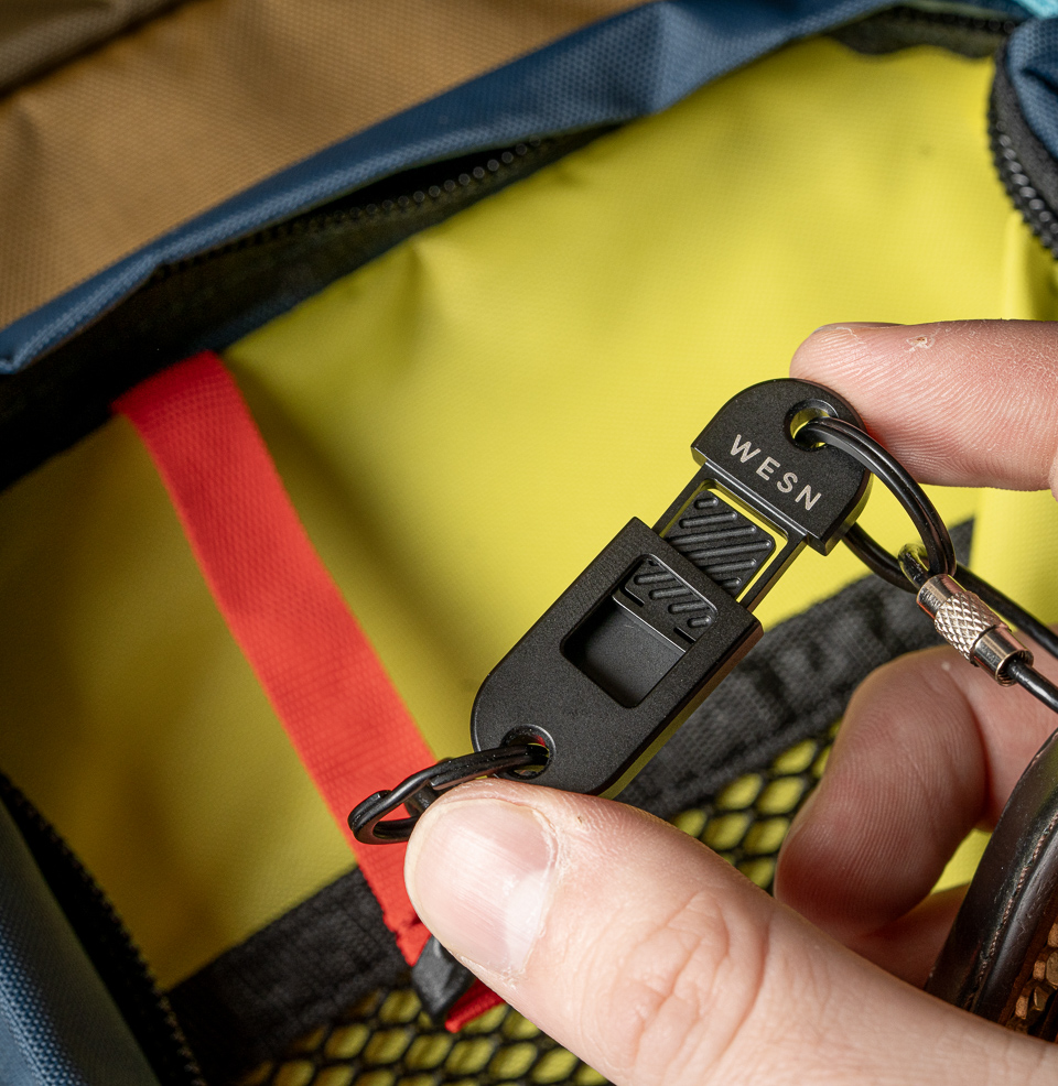 The WESN QR Keychain One-Motion Quick Release