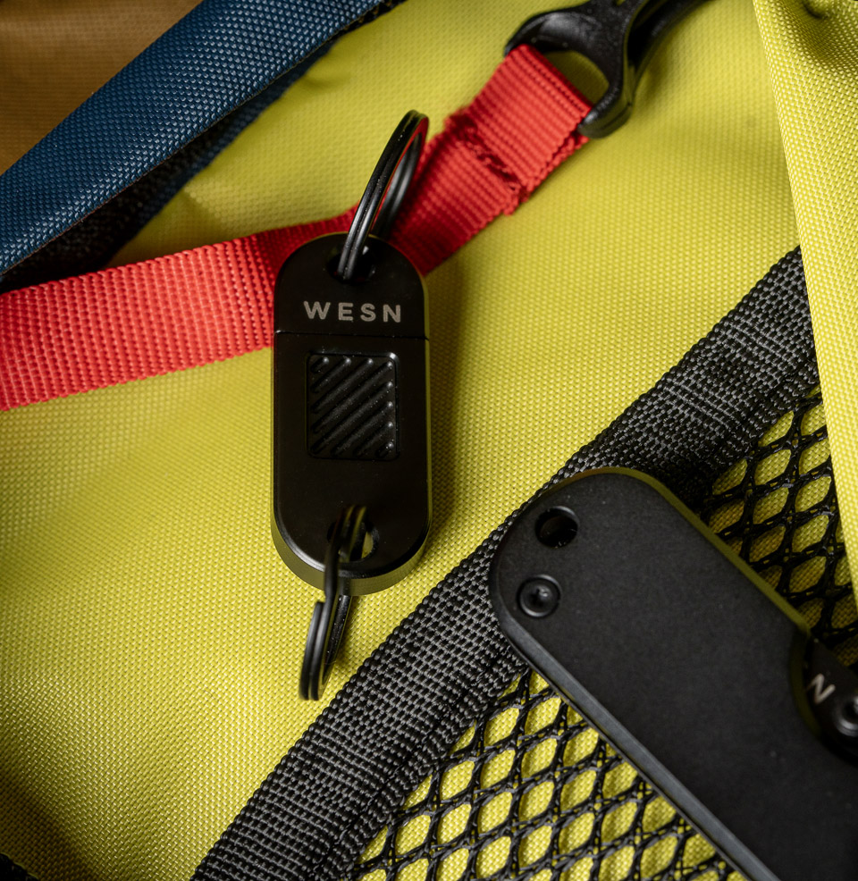 The WESN QR Keychain Dual Lanyard / Ring Holes