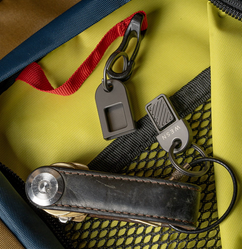 The WESN QR Keychain Two-Piece Milled Titanium Construction