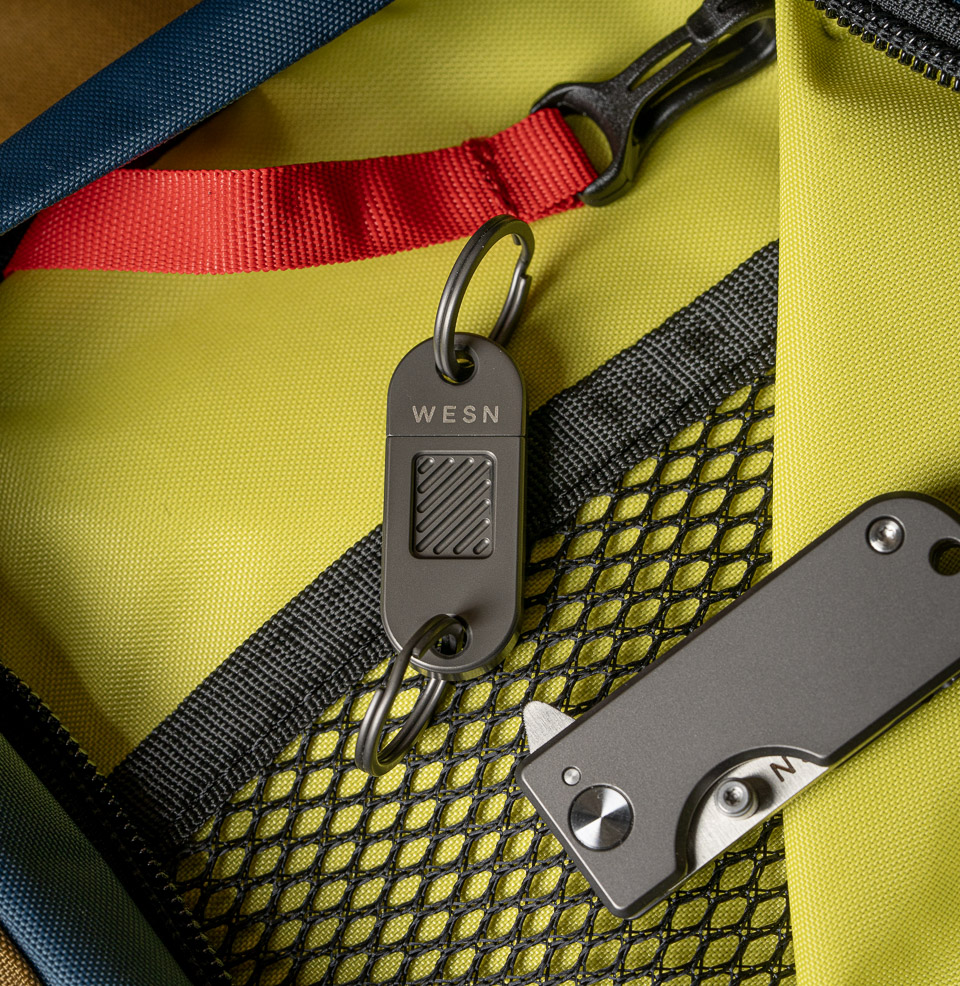 The WESN QR Keychain Dual Lanyard / Ring Holes