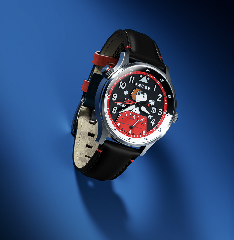 AVI-8 Hawker Hurricane McKellar Dual Time Peanuts Snoopy Flying Ace Limited Edition - Preorder Official AVI-8 x Peanuts