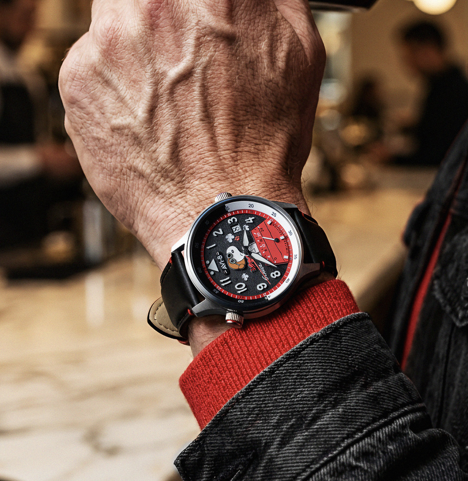 AVI-8 Hawker Hurricane McKellar Dual Time Peanuts Snoopy Flying Ace Limited Edition - Preorder McKellar Dual Time Platform