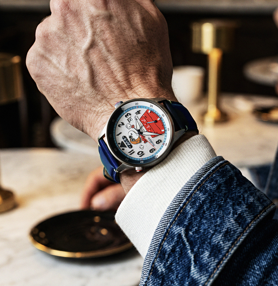 AVI-8 Hawker Hurricane McKellar Dual Time Peanuts Snoopy Flying Ace Limited Edition - Preorder McKellar Dual Time Platform