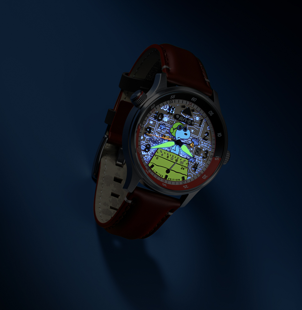 AVI-8 Hawker Hurricane McKellar Dual Time Peanuts Snoopy Flying Ace Limited Edition - Preorder Luminous Details