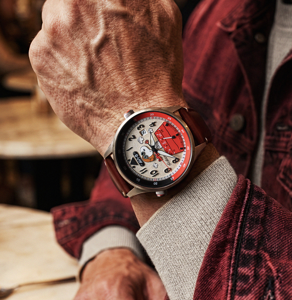 AVI-8 Hawker Hurricane McKellar Dual Time Peanuts Snoopy Flying Ace Limited Edition - Preorder McKellar Dual Time Platform