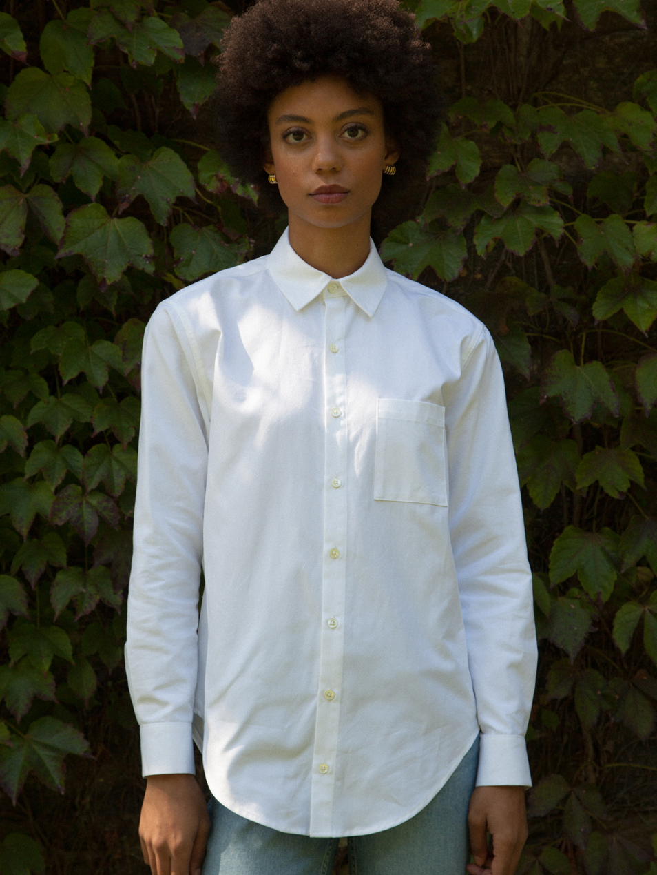 The New Oxford Shirt in 'Crisp White' Japanese Cotton | NAOMI NOMI