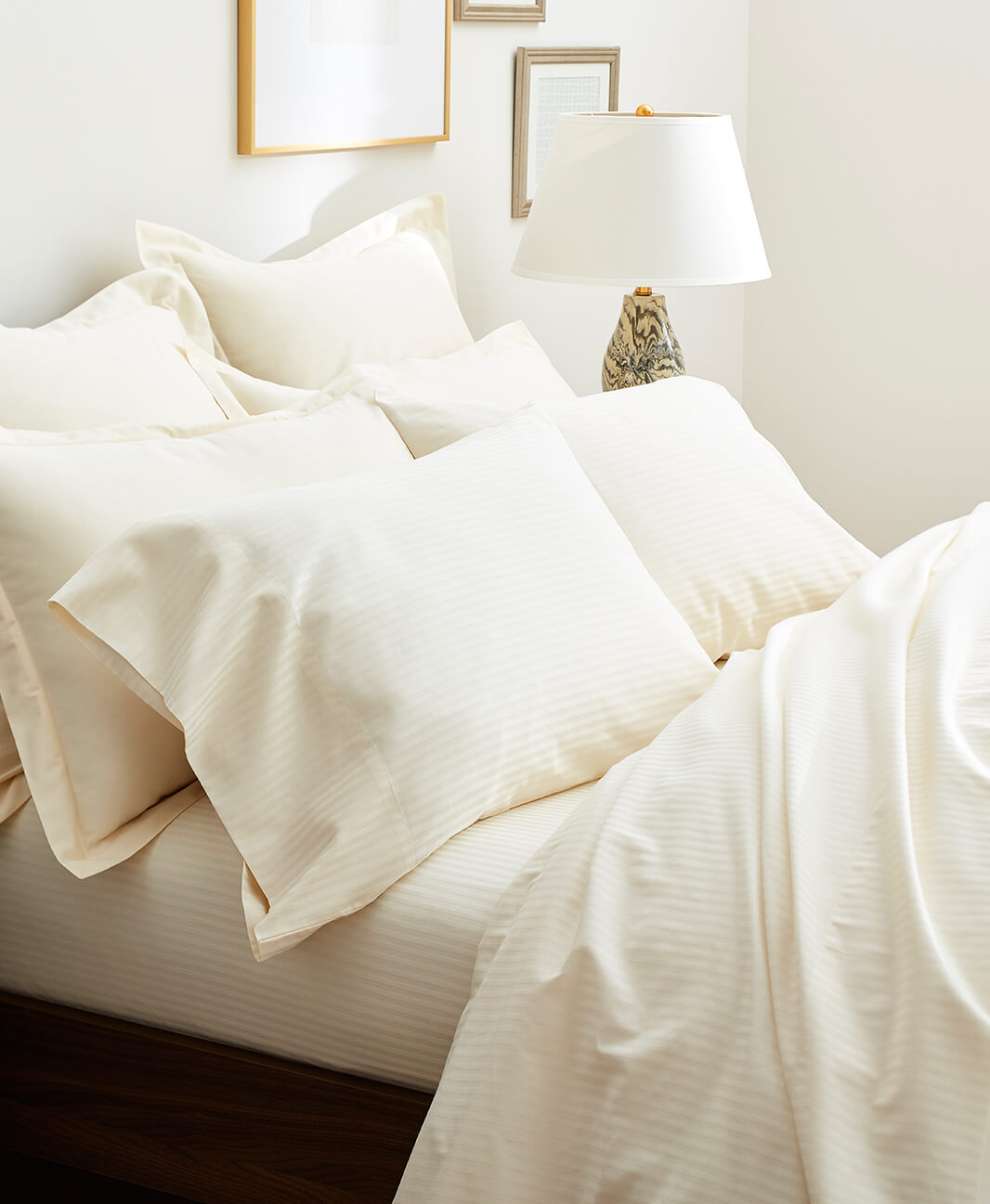 Ivory Striped Sheet Set image
