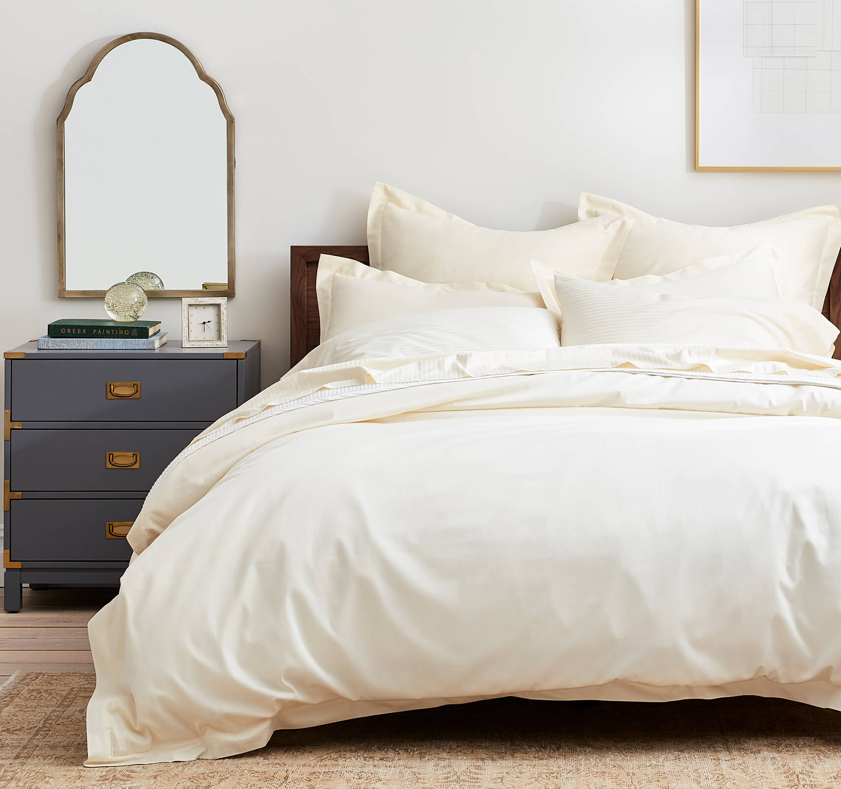 Ivory Transitional Bedroom header image