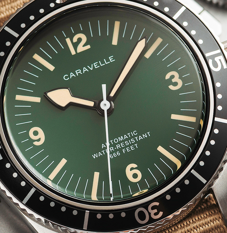 Windup Watch Shop x Caravelle by Bulova Sea Hunter Bundle - Preorder Three-hand no-date layout