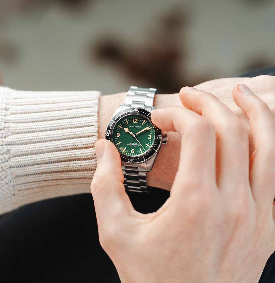Windup Watch Shop x Caravelle by Bulova Sea Hunter Bundle - Preorder 39mm Stainless Steel Case