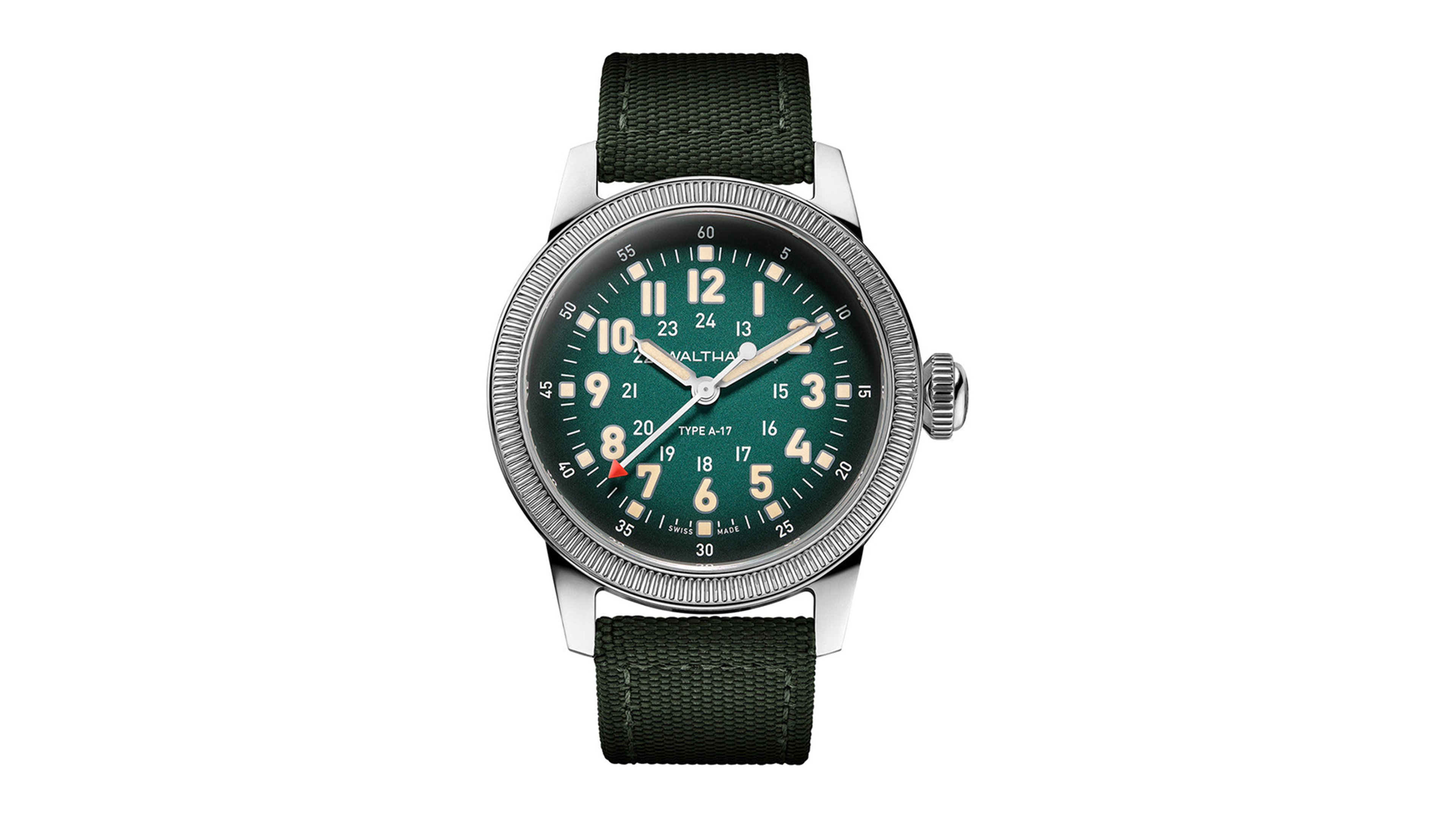 A17 Pilot on green Cordura® | Green – Windup Watch Shop