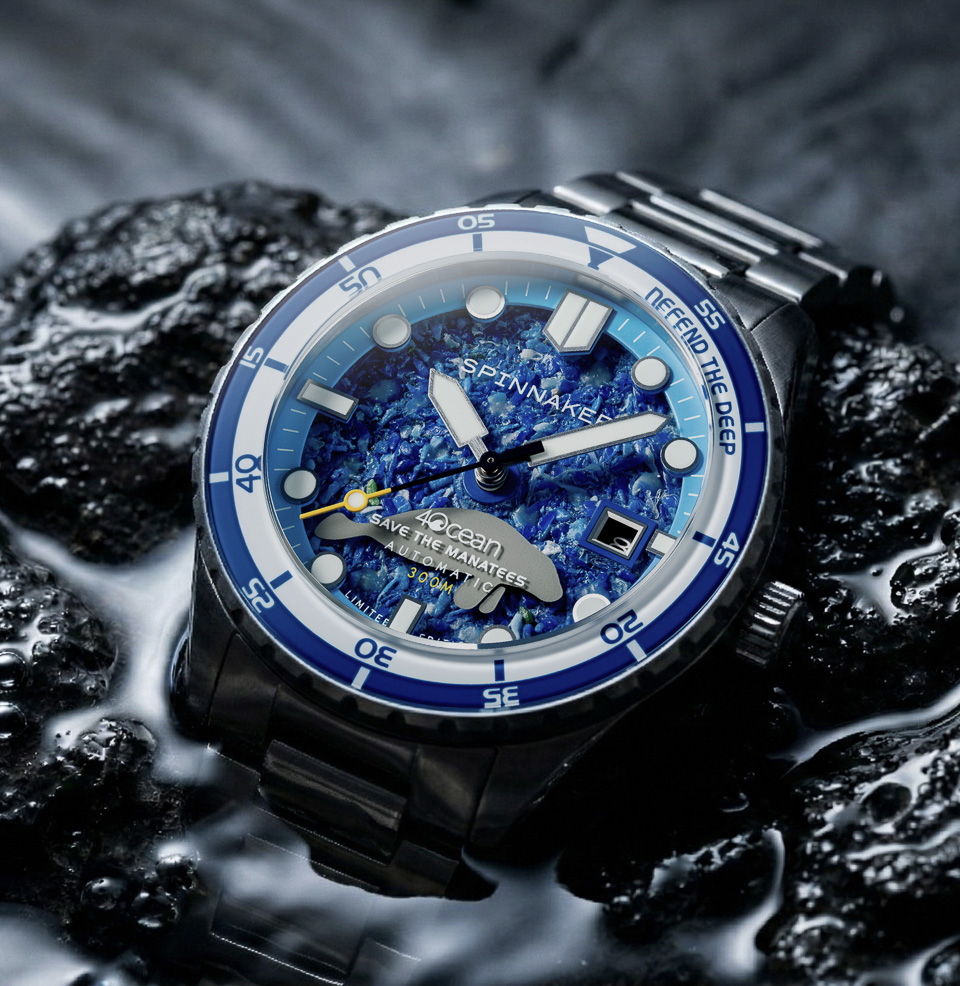 Spinnaker Hass Automatic x 4ocean Limited Edition Watch Collection Anti-Reflective Sapphire Crystal