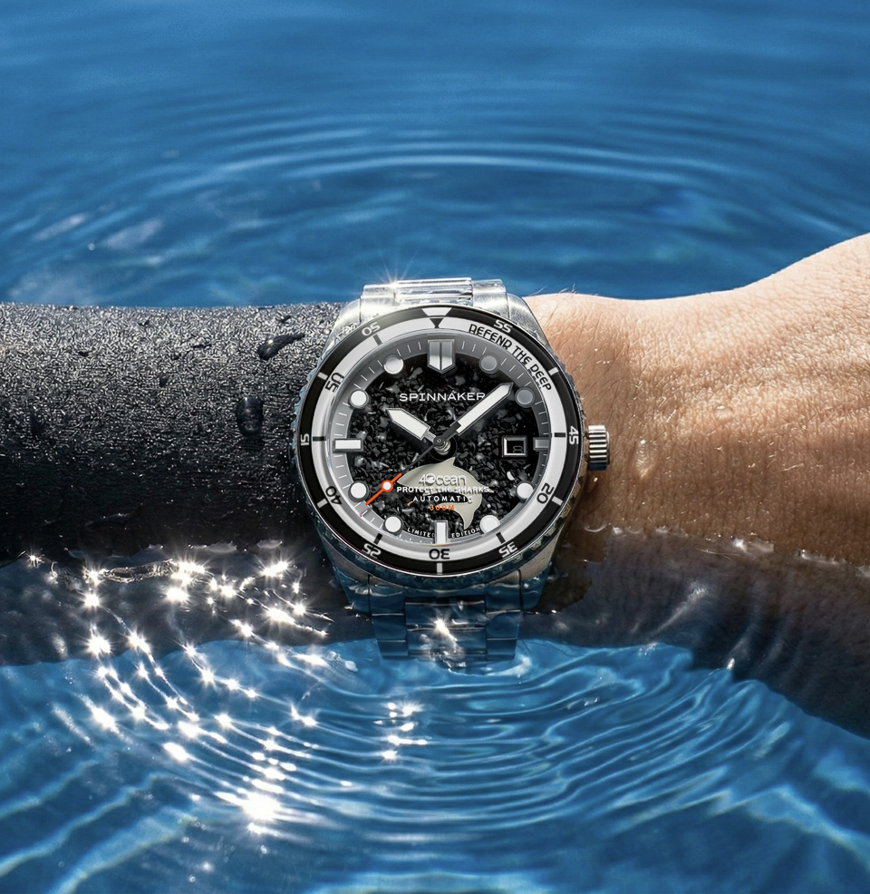Spinnaker Hass Automatic x 4ocean Limited Edition Watch Collection Recovered Ocean Plastic Dial