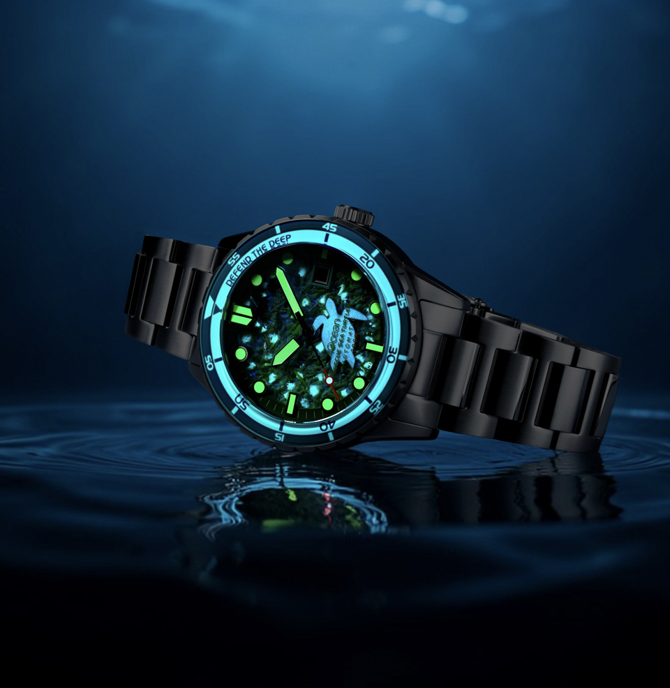 Spinnaker Hass Automatic x 4ocean Limited Edition Watch Collection Swiss Newlite Luminous Indices