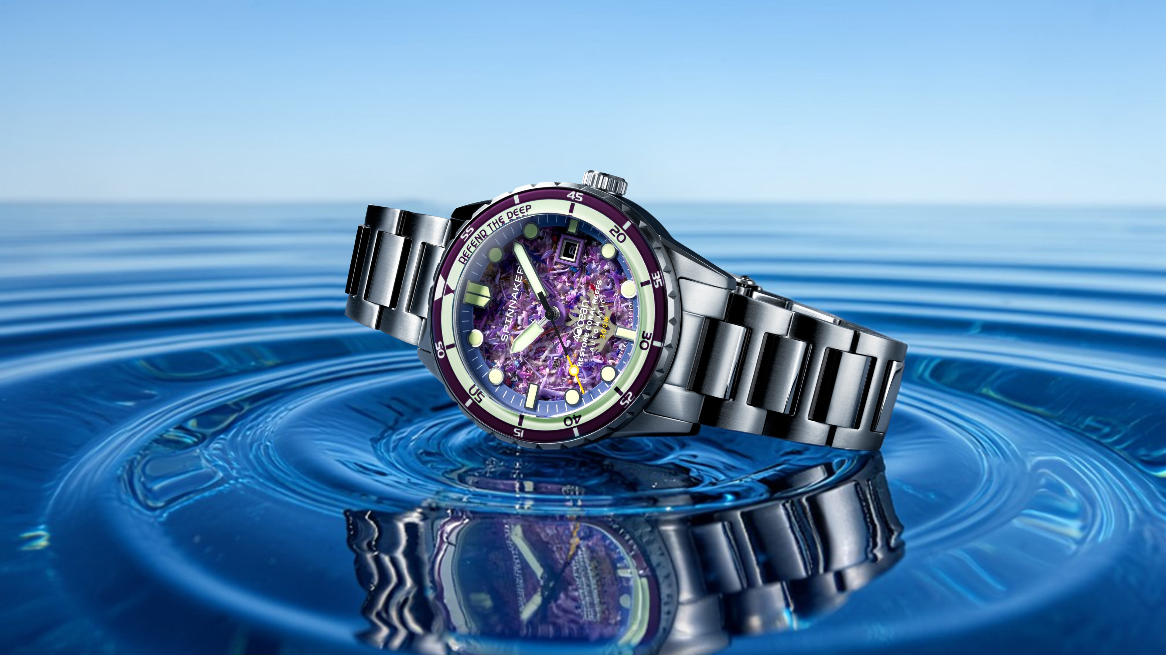 ホットストーン Spinnaker Hass Automatic x 4ocean Limited Edition Watch Collection