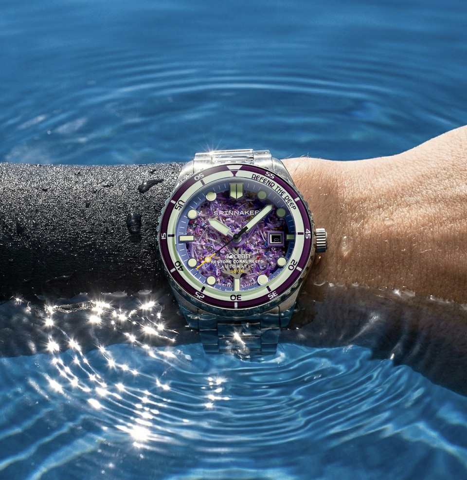Spinnaker Hass Automatic x 4ocean Limited Edition Watch Collection Recovered Ocean Plastic Dial