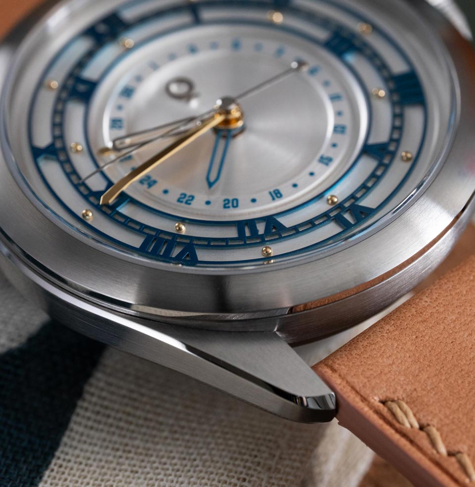 Coriolis Pointer Date - Skyline Silver The dials feature a lot of depth and texture