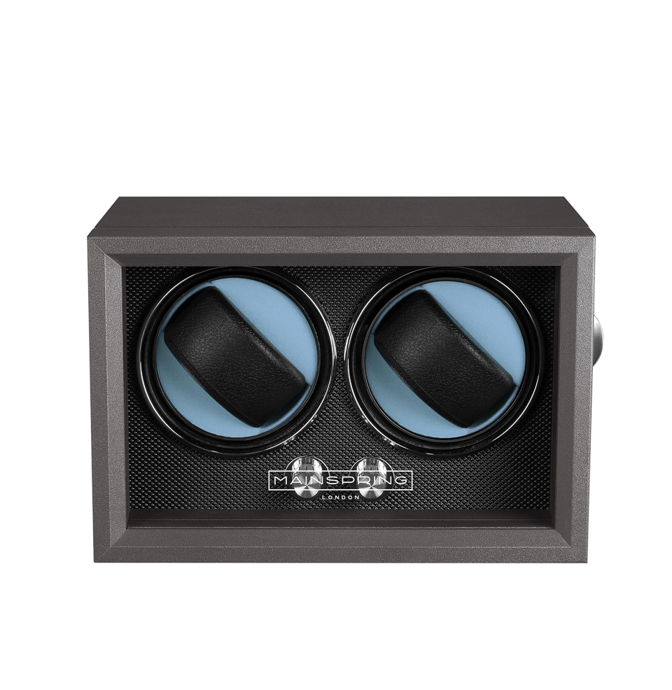 Guardian Dual Slot Watch Winder Brand name printed on the glass