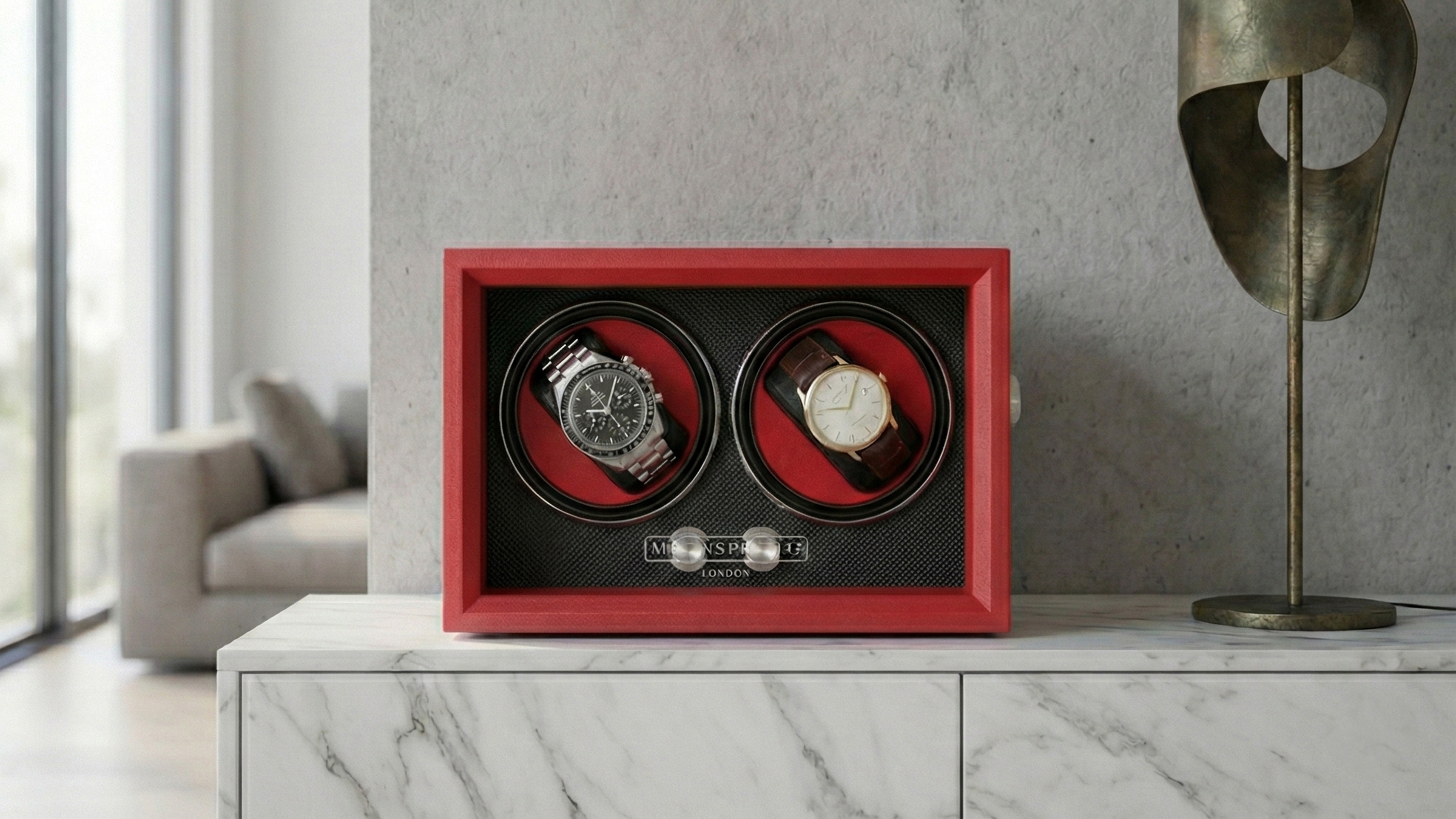 Mainspring London Guardian Dual Slot Watch Winder – Windup Watch Shop