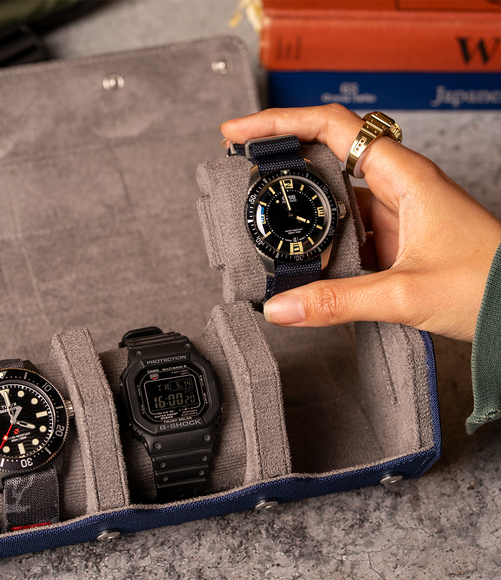 Arsenale Esagono 3-Slot Watch Roll