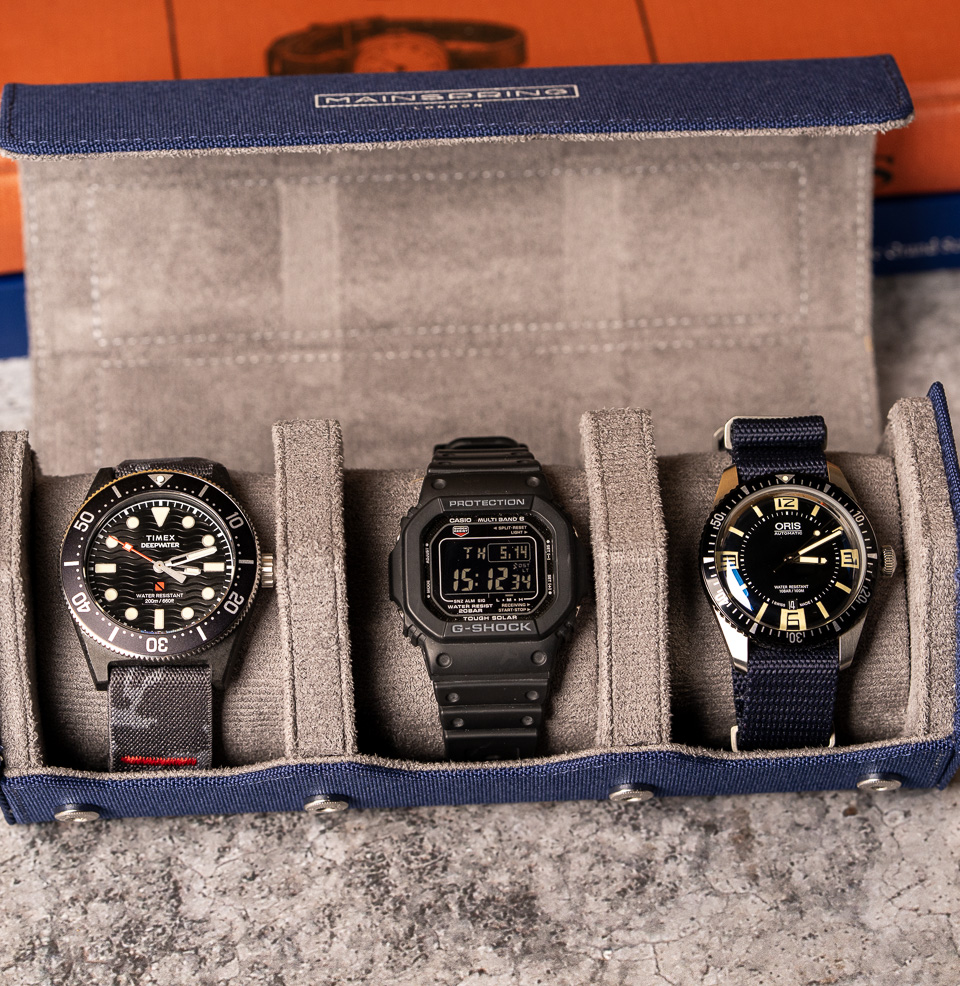 Arsenale Esagono 3-Slot Watch Roll Rolls Out as a Display Surface