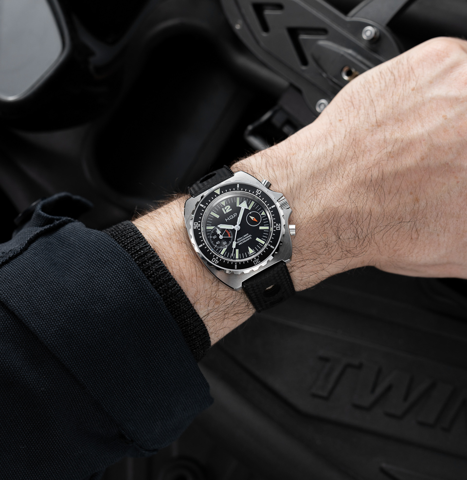 Diver 200M Chrono-Mecaquartz Big Eye 38.5mm Stainless Steel Case