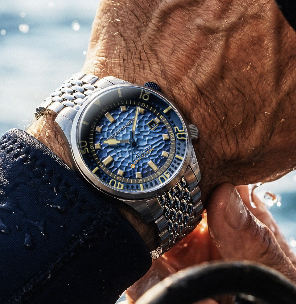 Bradner Automatic Glacier Blue 42mm Marine-Grade 316L Steel