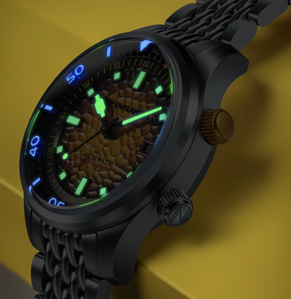 Bradner Automatic Saffron Splash Luminous Details