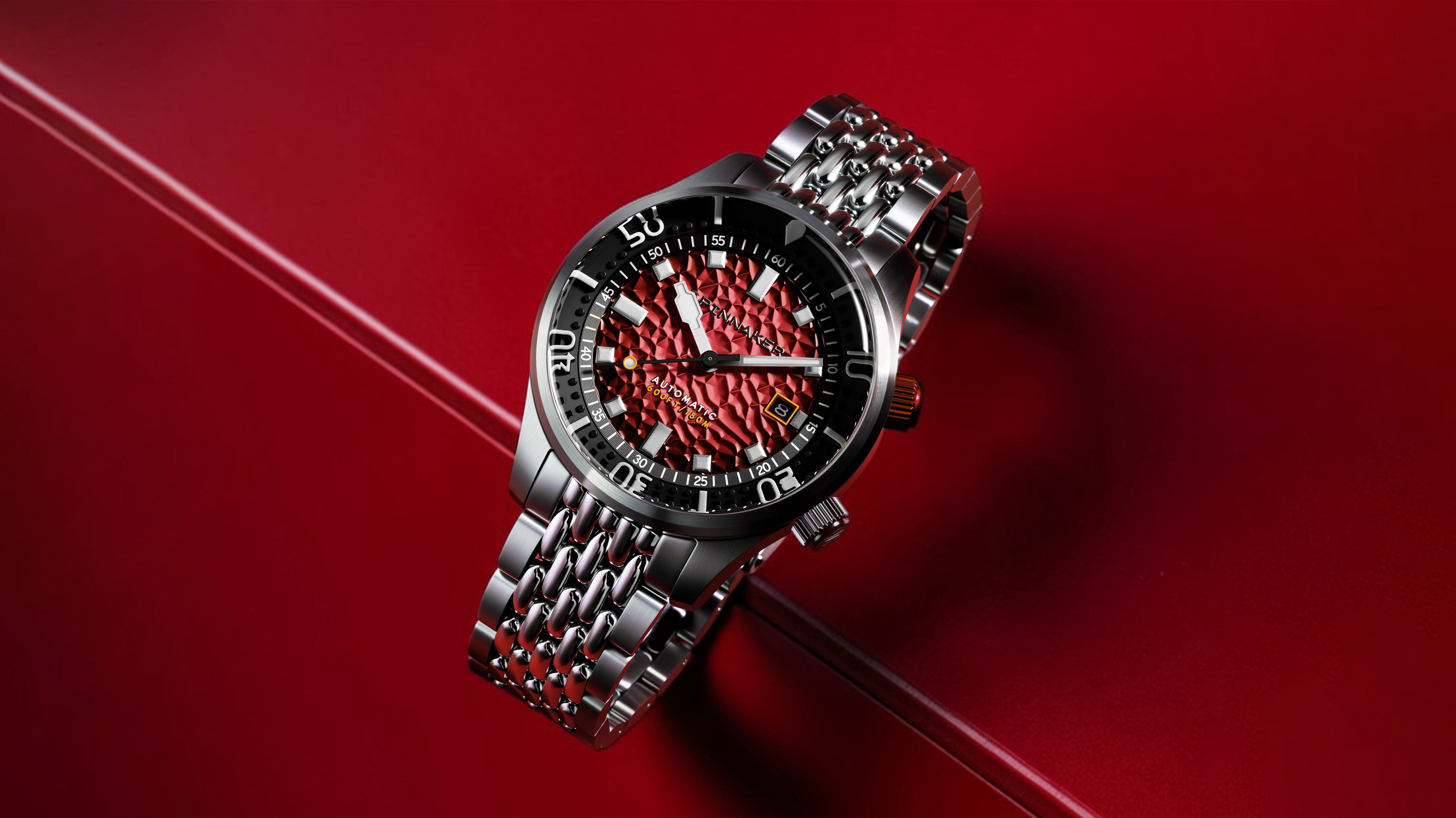 オモリカトウヒ　ベルリナーズウィパー Bradner Automatic Scarlet Horizon – Windup Watch Shop
