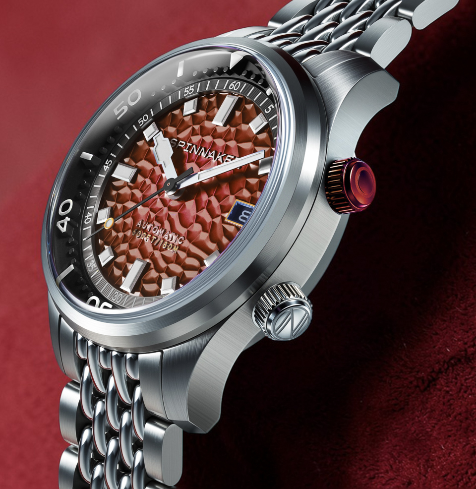 Bradner Automatic Scarlet Horizon Color Matched Crown