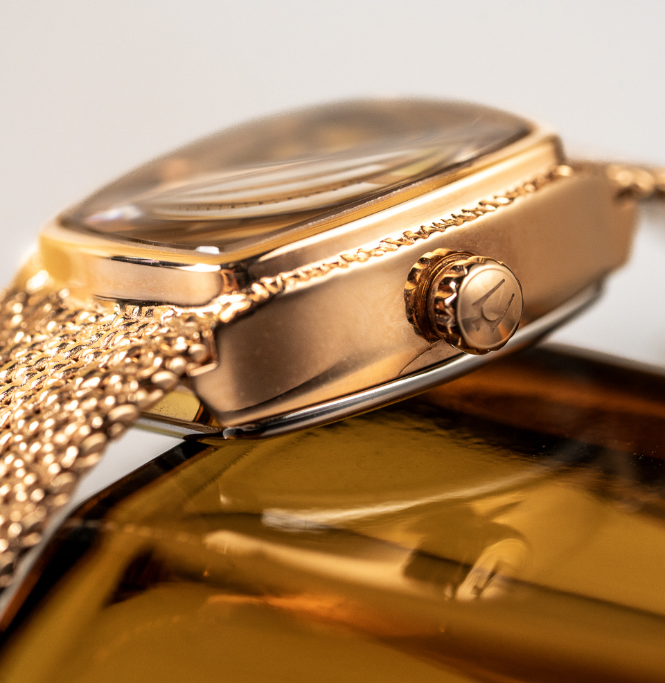Bulova Goddess of Time Textured Mesh Bracelet