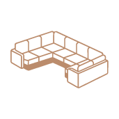 U-shape Sectional Configuration Icon