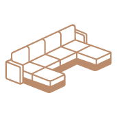 U-shape + Double Chaise Ott Configuration Icon