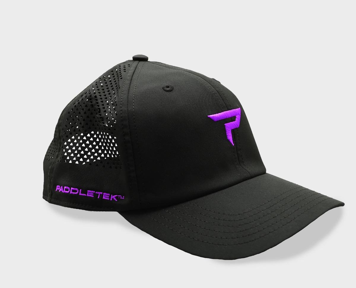 Performance Icon Hat - Black and Purple - Side View
